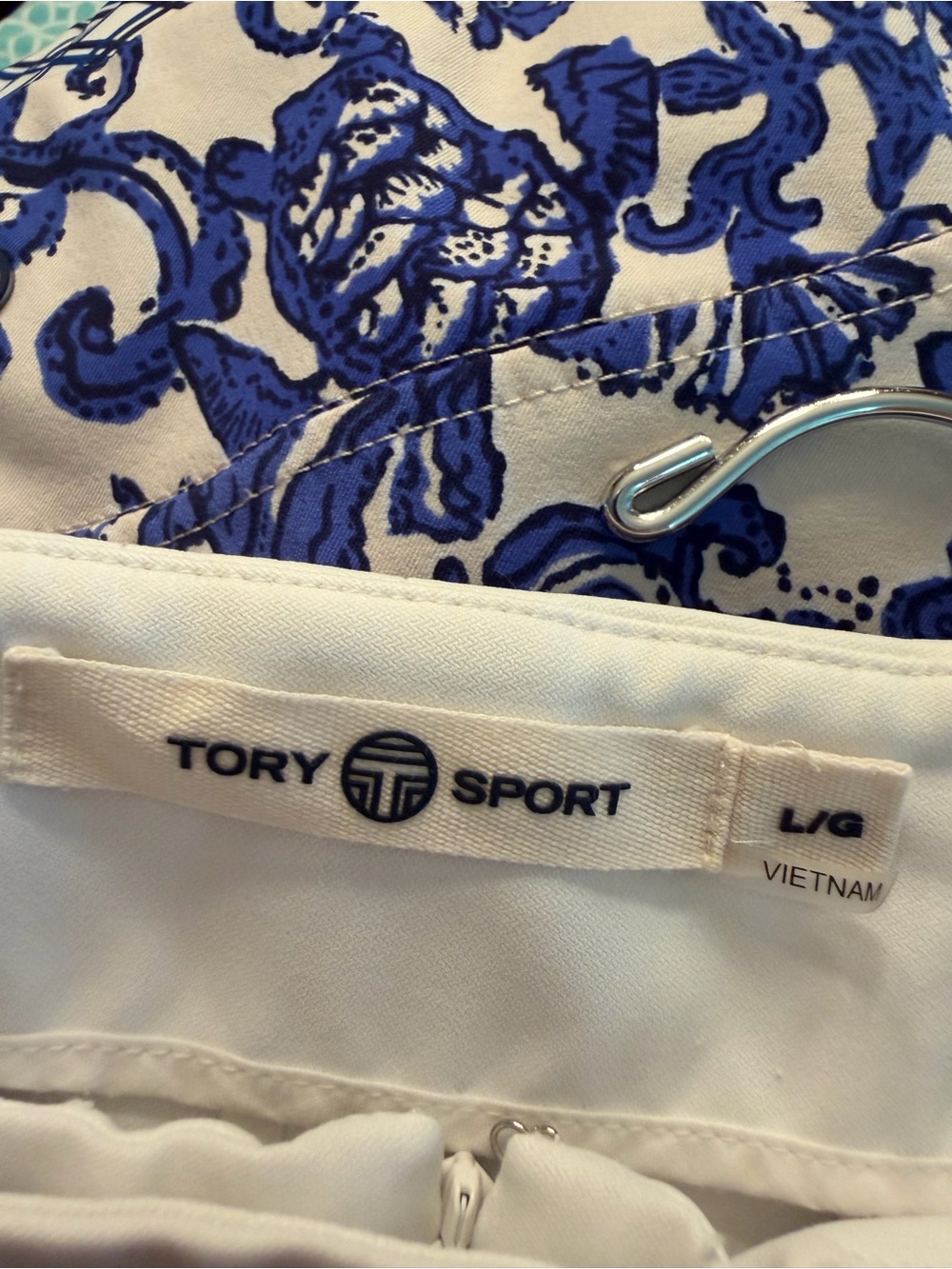 Tory Sport White Ruffle-Button Skort - Picture 3 of 3